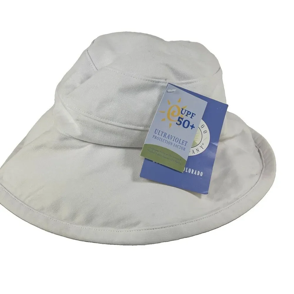 Wallaroo Casual Traveler White Cotton Sun Hat NWT UPF 50